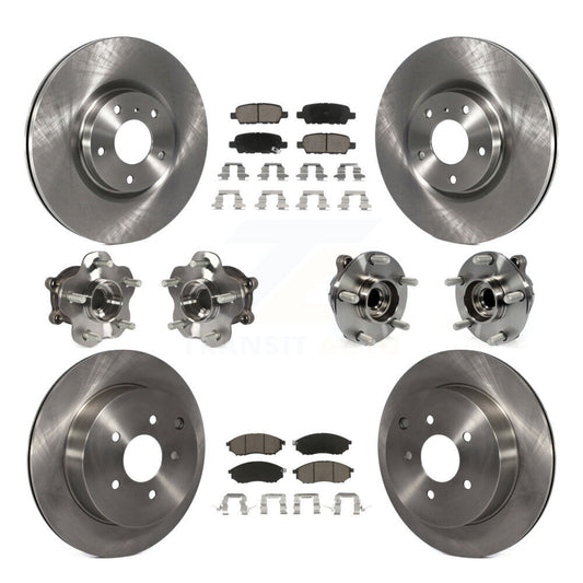 [Avant + Arrière] Kit d'ensemble roulement de roue et moyeu pour INFINITI QX70 M37 Q70 Q70L M56 M35h KBB-119350