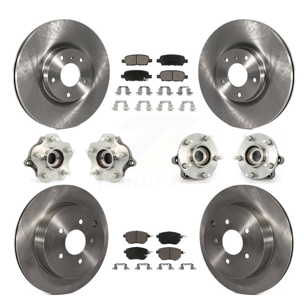 [Avant + Arrière] Kit d'ensemble roulement de roue et moyeu pour 2005-2007 Nissan Murano AWD KBB-119360