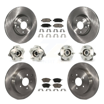 [Avant + Arrière] Kit d'ensemble roulement de roue et moyeu pour 2005-2007 Nissan Murano AWD KBB-119360