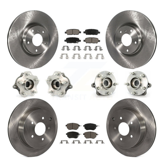 [Avant + Arrière] Kit d'ensemble roulement de roue et moyeu pour 2005-2007 Nissan Murano AWD KBB-119360