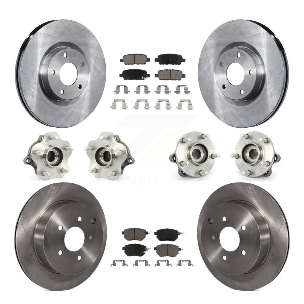 [Avant + Arrière] Kit d'ensemble roulement de roue et moyeu pour 2003-2004 Nissan Murano AWD KBB-119368