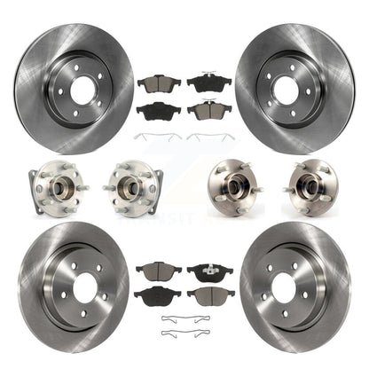 [Avant + Arrière] Kit d'ensemble roulement de roue et moyeu pour 2005-2010 Volvo S40 V50 avec 300mm Diameter Rotor AWD KBB-119370