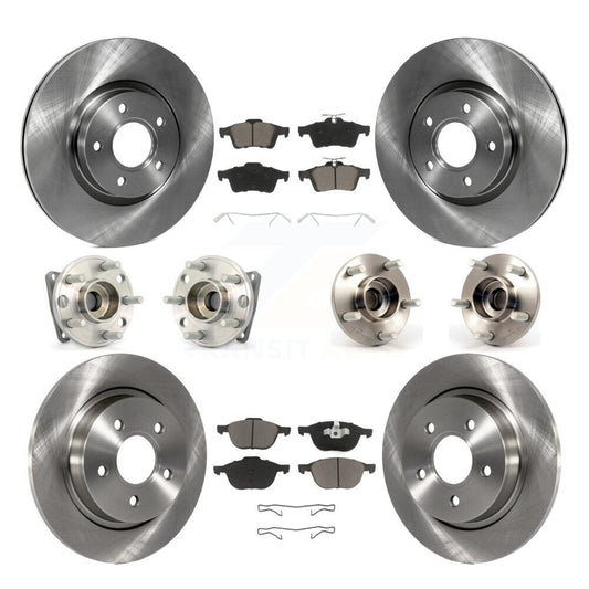 [Avant + Arrière] Kit d'ensemble roulement de roue et moyeu pour 2005-2010 Volvo S40 V50 avec 300mm Diameter Rotor AWD KBB-119370