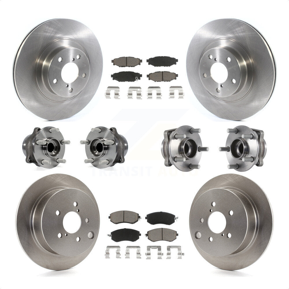 [Avant + Arrière] Kit d'ensemble roulement de roue et moyeu pour Subaru Forester Crosstrek XV avec 292mm Diameter Rotor KBB-119374 par Transit Auto
