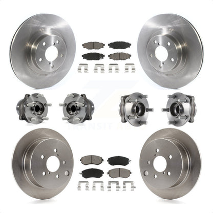 [Avant + Arrière] Kit d'ensemble roulement de roue et moyeu pour Subaru Forester Crosstrek XV avec 292mm Diameter Rotor KBB-119374 par Transit Auto