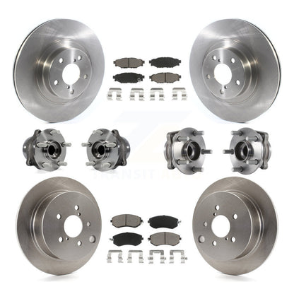[Avant + Arrière] Kit d'ensemble roulement de roue et moyeu pour Subaru Forester Crosstrek XV avec 292mm Diameter Rotor KBB-119374