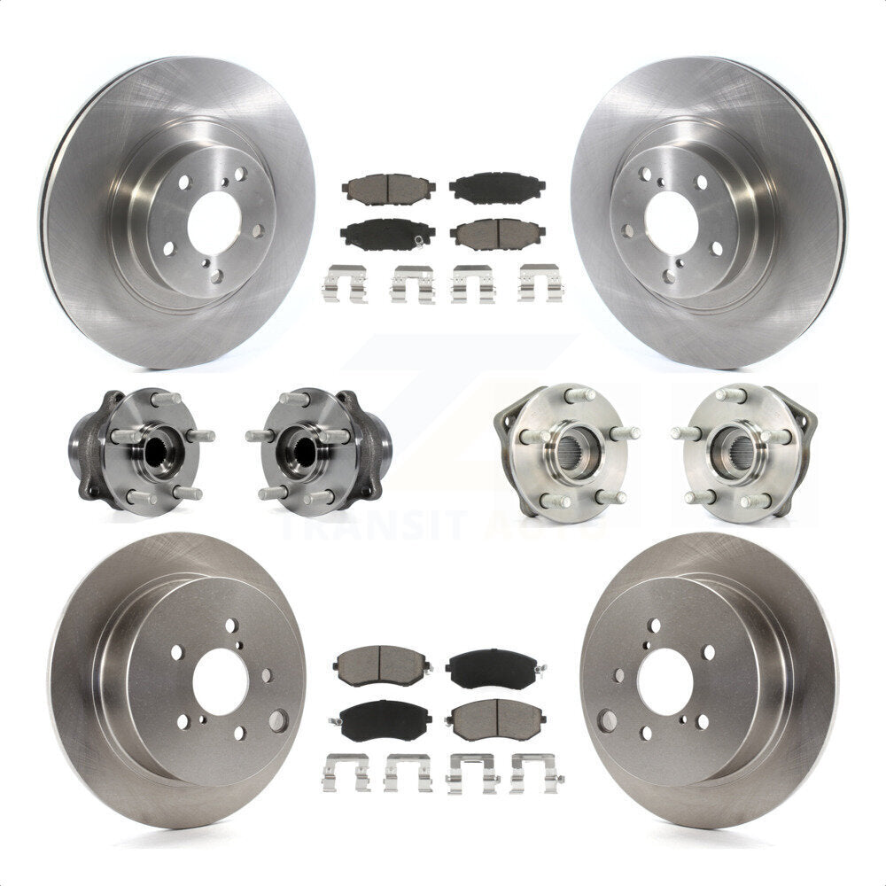 [Avant + Arrière] Kit d'ensemble roulement de roue et moyeu pour 2013 Subaru XV Crosstrek avec 292mm Diameter Rotor KBB-119376 par Transit Auto