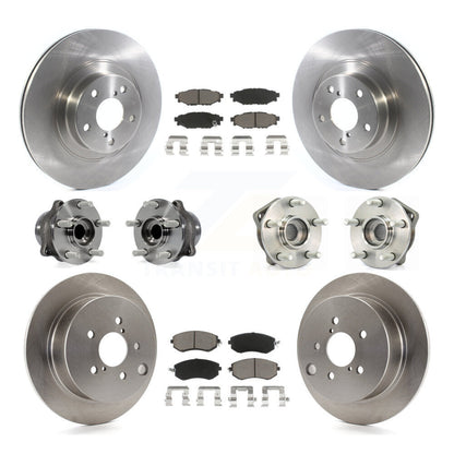 [Avant + Arrière] Kit d'ensemble roulement de roue et moyeu pour 2013 Subaru XV Crosstrek avec 292mm Diameter Rotor KBB-119376