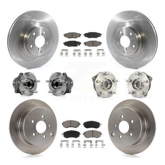 [Avant + Arrière] Kit d'ensemble roulement de roue et moyeu pour 2013 Subaru XV Crosstrek avec 292mm Diameter Rotor KBB-119376