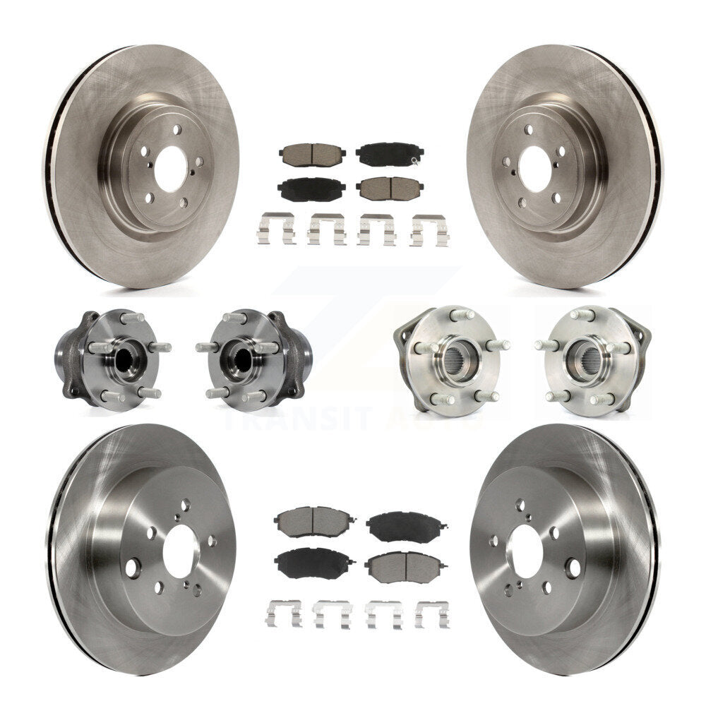 [Avant + Arrière] Kit d'ensemble roulement de roue et moyeu pour 2014 Subaru Forester 2.0L To 01 14 KBB-119381
