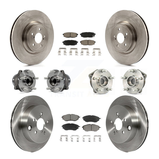 [Avant + Arrière] Kit d'ensemble roulement de roue et moyeu pour 2014 Subaru Forester 2.0L To 01 14 KBB-119381