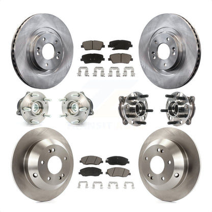 [Avant + Arrière] Kit d'ensemble roulement de roue et moyeu pour 2015-2016 Hyundai Santa Fe XL FWD avec 3.3L KBB-119390 par Transit Auto
