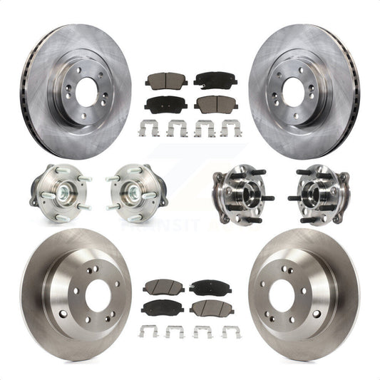 [Avant + Arrière] Kit d'ensemble roulement de roue et moyeu pour 2015-2016 Hyundai Santa Fe XL FWD avec 3.3L KBB-119390 par Transit Auto