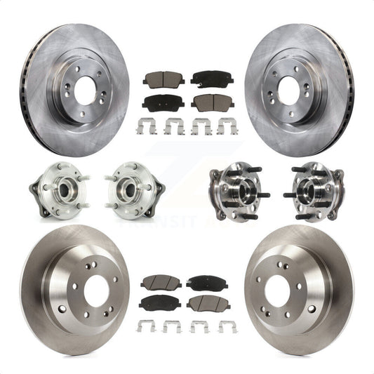 [Avant + Arrière] Kit d'ensemble roulement de roue et moyeu pour Hyundai Santa Fe XL AWD avec 3.3L KBB-119391 par Transit Auto