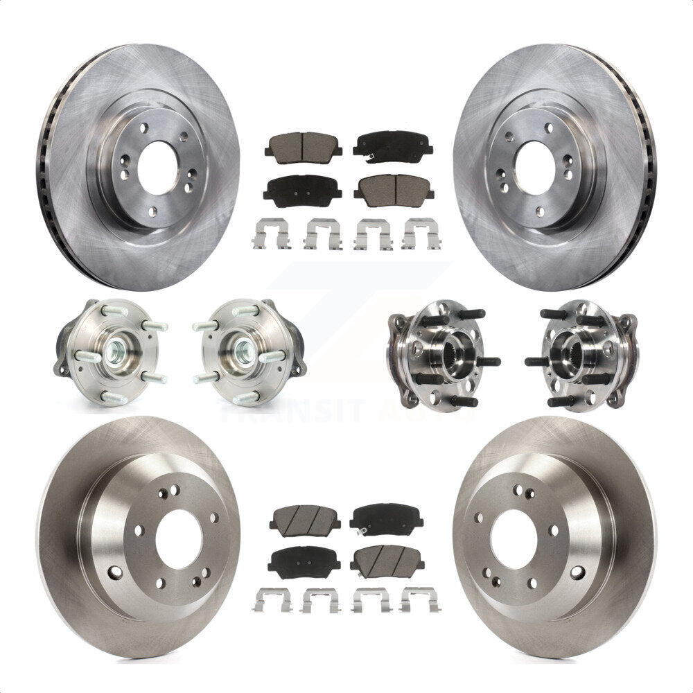 [Avant + Arrière] Kit d'ensemble roulement de roue et moyeu pour 2015-2016 Hyundai Santa Fe Sport FWD avec 2.4L 2.0L KBB-119394 par Transit Auto