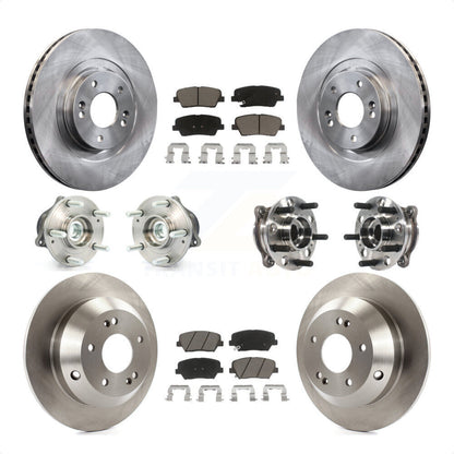 [Avant + Arrière] Kit d'ensemble roulement de roue et moyeu pour 2015-2016 Hyundai Santa Fe Sport FWD avec 2.4L 2.0L KBB-119394 par Transit Auto