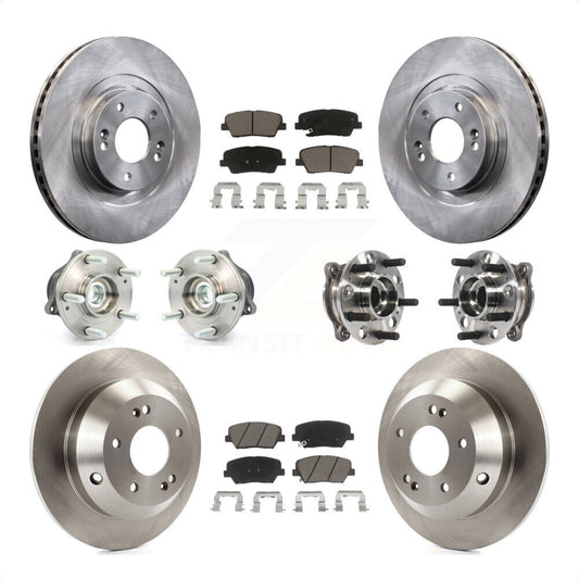 [Avant + Arrière] Kit d'ensemble roulement de roue et moyeu pour 2015-2016 Hyundai Santa Fe Sport FWD avec 2.4L 2.0L KBB-119394 par Transit Auto