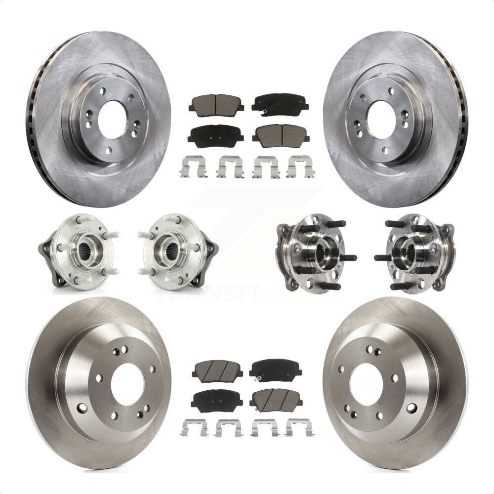 [Avant + Arrière] Kit d'ensemble roulement de roue et moyeu pour 2015-2016 Hyundai Santa Fe Sport AWD avec 2.4L 2.0L KBB-119395 par Transit Auto
