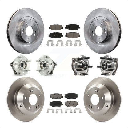 [Avant + Arrière] Kit d'ensemble roulement de roue et moyeu pour 2015-2016 Hyundai Santa Fe Sport AWD avec 2.4L 2.0L KBB-119395 par Transit Auto