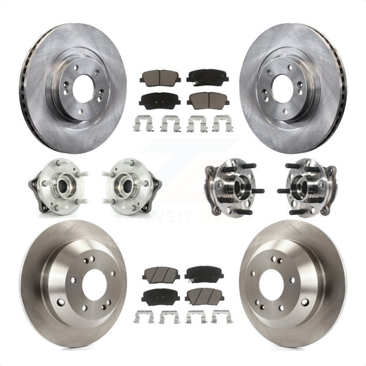[Avant + Arrière] Kit d'ensemble roulement de roue et moyeu pour 2015-2016 Hyundai Santa Fe Sport AWD avec 2.4L 2.0L KBB-119395 par Transit Auto
