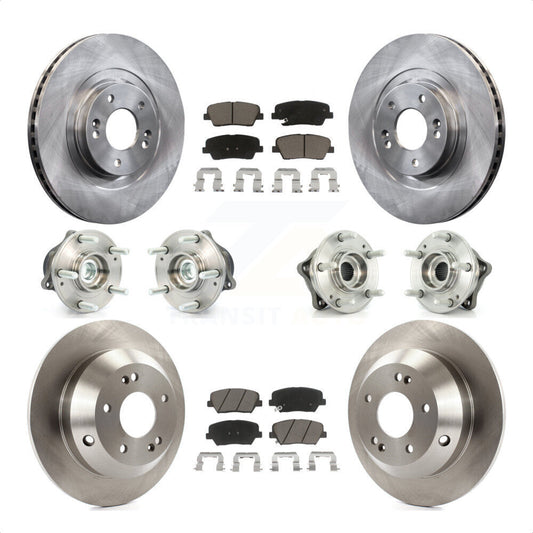 [Avant + Arrière] Kit d'ensemble roulement de roue et moyeu pour 2013-2014 Hyundai Santa Fe Sport FWD avec 2.4L 2.0L KBB-119396 par Transit Auto