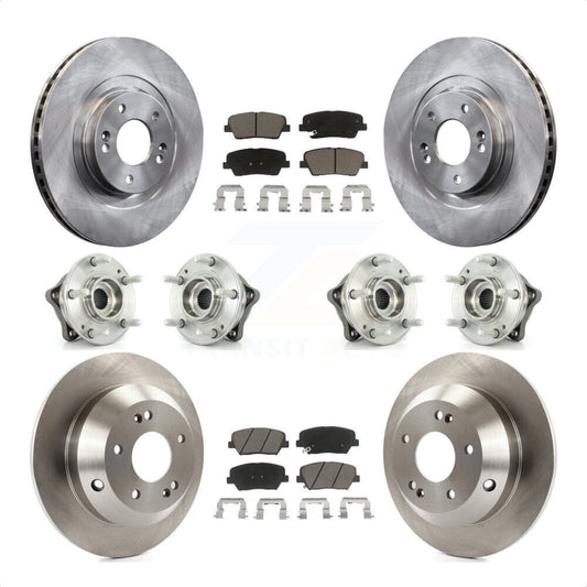 [Avant + Arrière] Kit d'ensemble roulement de roue et moyeu pour 2013-2014 Hyundai Santa Fe Sport AWD avec 2.4L 2.0L KBB-119397 par Transit Auto