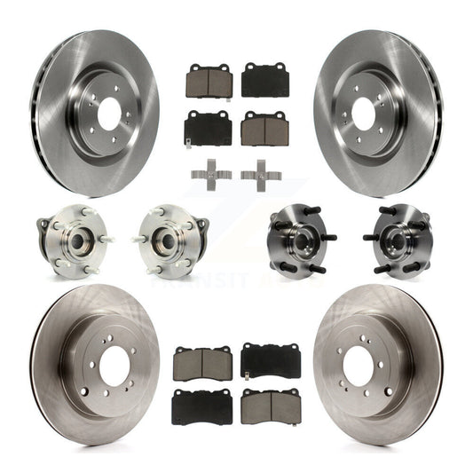 [Avant + Arrière] Kit d'ensemble roulement de roue et moyeu pour Mitsubishi Lancer KBB-119400