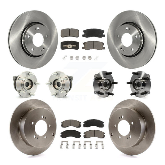 [Avant + Arrière] Kit d'ensemble roulement de roue et moyeu pour 2010-2011 Mitsubishi Lancer Ralliart Sportback avec AWD KBB-119405