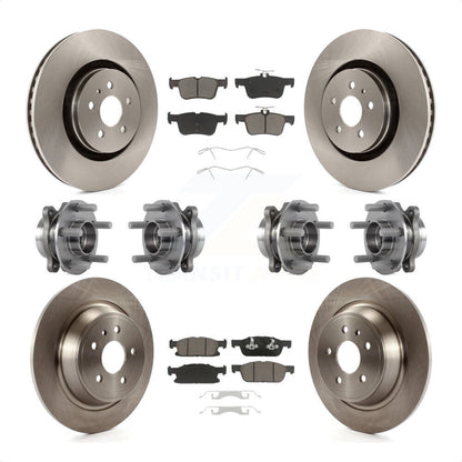 [Avant + Arrière] Kit d'ensemble roulement de roue et moyeu pour 2017 Lincoln MKX AWD avec 14mm Wheel Lugs KBB-119407 par Transit Auto
