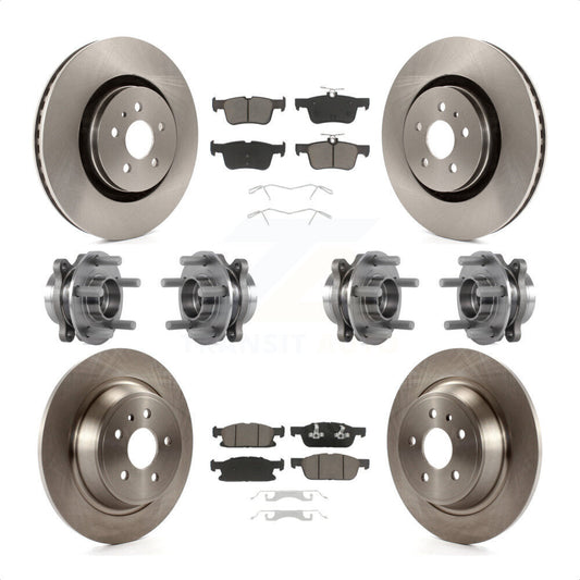 [Avant + Arrière] Kit d'ensemble roulement de roue et moyeu pour 2017 Lincoln MKX AWD avec 14mm Wheel Lugs KBB-119407 par Transit Auto