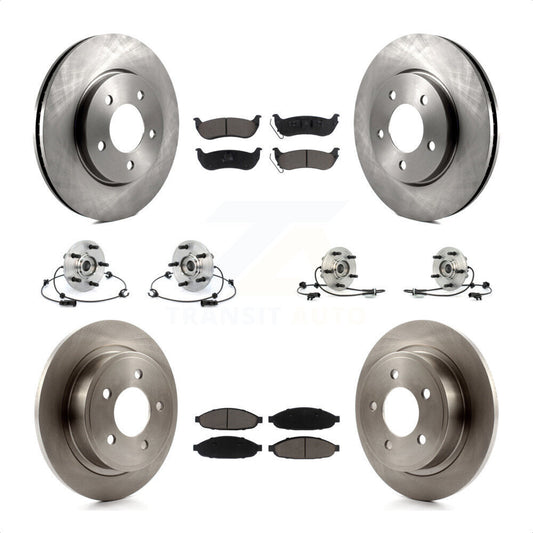 [Avant + Arrière] Kit d'ensemble roulement de roue et moyeu pour 2007-2008 Chrysler Pacifica FWD KBB-119409 par Transit Auto