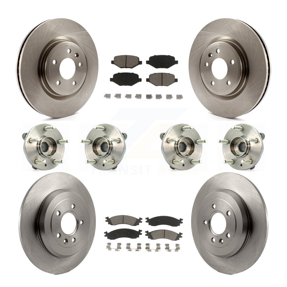 [Avant + Arrière] Kit d'ensemble roulement de roue et moyeu pour 2010-2012 Ford Taurus SHO KBB-119412
