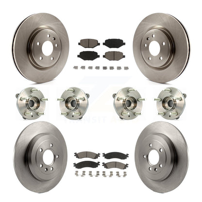 [Avant + Arrière] Kit d'ensemble roulement de roue et moyeu pour 2010-2012 Ford Taurus SHO KBB-119412