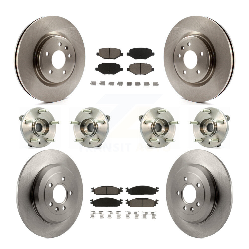 [Avant + Arrière] Kit d'ensemble roulement de roue et moyeu pour 2009-2010 Lincoln MKS KBB-119413