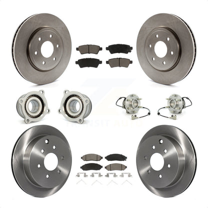 [Avant + Arrière] Kit d'ensemble roulement de roue et moyeu pour 2006-2007 Nissan Xterra RWD avec Automatic transmission KBB-119414 par Transit Auto