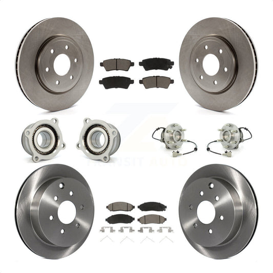 [Avant + Arrière] Kit d'ensemble roulement de roue et moyeu pour 2006-2007 Nissan Xterra RWD avec Automatic transmission KBB-119414 par Transit Auto