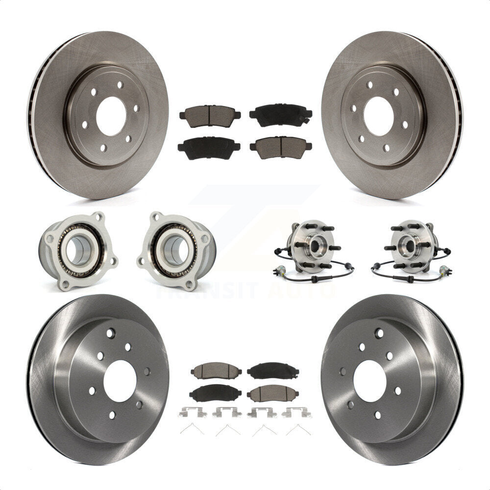 [Avant + Arrière] Kit d'ensemble roulement de roue et moyeu pour 2006-2007 Nissan Xterra 4WD avec Automatic transmission KBB-119415 par Transit Auto