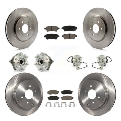[Avant + Arrière] Kit d'ensemble roulement de roue et moyeu pour 2008-2012 Nissan Pathfinder RWD avec 5.6L KBB-119418 par Transit Auto