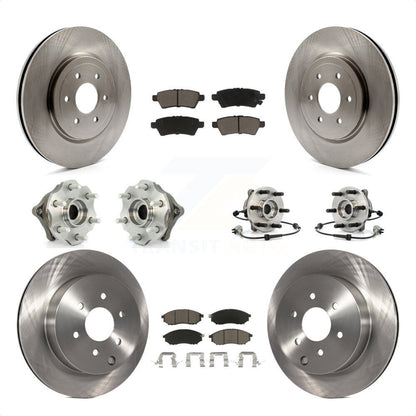 [Avant + Arrière] Kit d'ensemble roulement de roue et moyeu pour 2008-2012 Nissan Pathfinder 4WD avec 5.6L KBB-119419 par Transit Auto