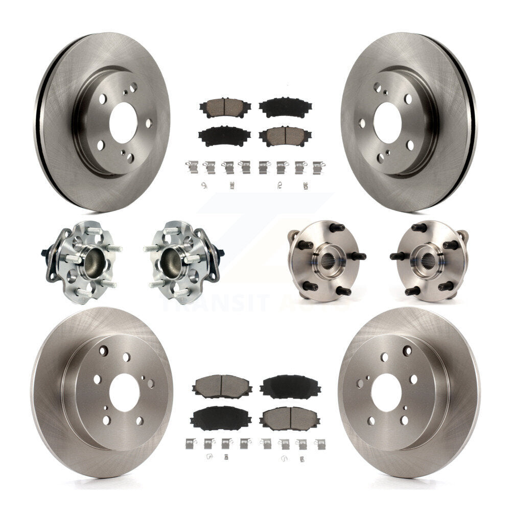 [Avant + Arrière] Kit d'ensemble roulement de roue et moyeu pour 2012-2018 Toyota Prius V KBB-119425