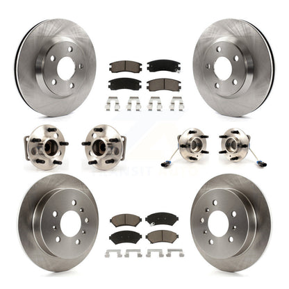[Avant + Arrière] Kit d'ensemble roulement de roue et moyeu pour 2005 Chevrolet Impala Monte Carlo From Chassis/VIN #59143076 4-Wheel ABS KBB-119427