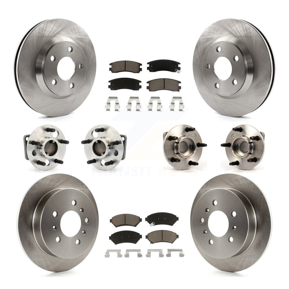 [Avant + Arrière] Kit d'ensemble roulement de roue et moyeu pour 2005 Chevrolet Impala Monte Carlo From Chassis/VIN #59143076 Non-ABS KBB-119428
