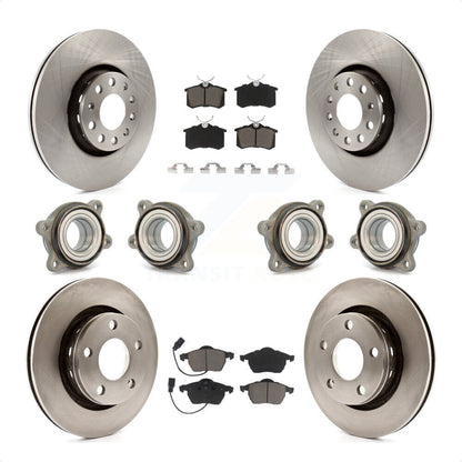 [Avant + Arrière] Kit d'ensemble roulement de roue et moyeu pour 2002 Audi S6 avec 312mm Diameter Rotor KBB-119431 par Transit Auto
