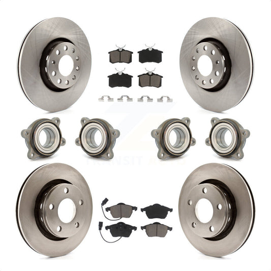 [Avant + Arrière] Kit d'ensemble roulement de roue et moyeu pour 2002 Audi S6 avec 312mm Diameter Rotor KBB-119431 par Transit Auto