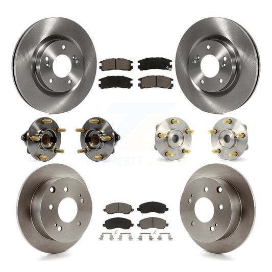 [Avant + Arrière] Kit d'ensemble roulement de roue et moyeu pour 2006 Mitsubishi Eclipse 2.4L To 10 31 05 KBB-119432