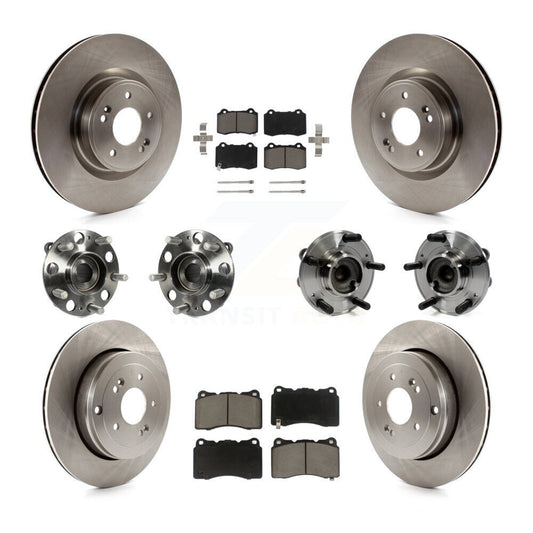 [Avant + Arrière] Kit d'ensemble roulement de roue et moyeu pour Hyundai Genesis Coupe KBB-119438