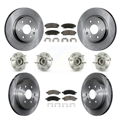 [Avant + Arrière] Kit d'ensemble roulement de roue et moyeu pour Chevrolet Traverse GMC Acadia Buick Enclave Saturn Outlook Limited KBB-119441