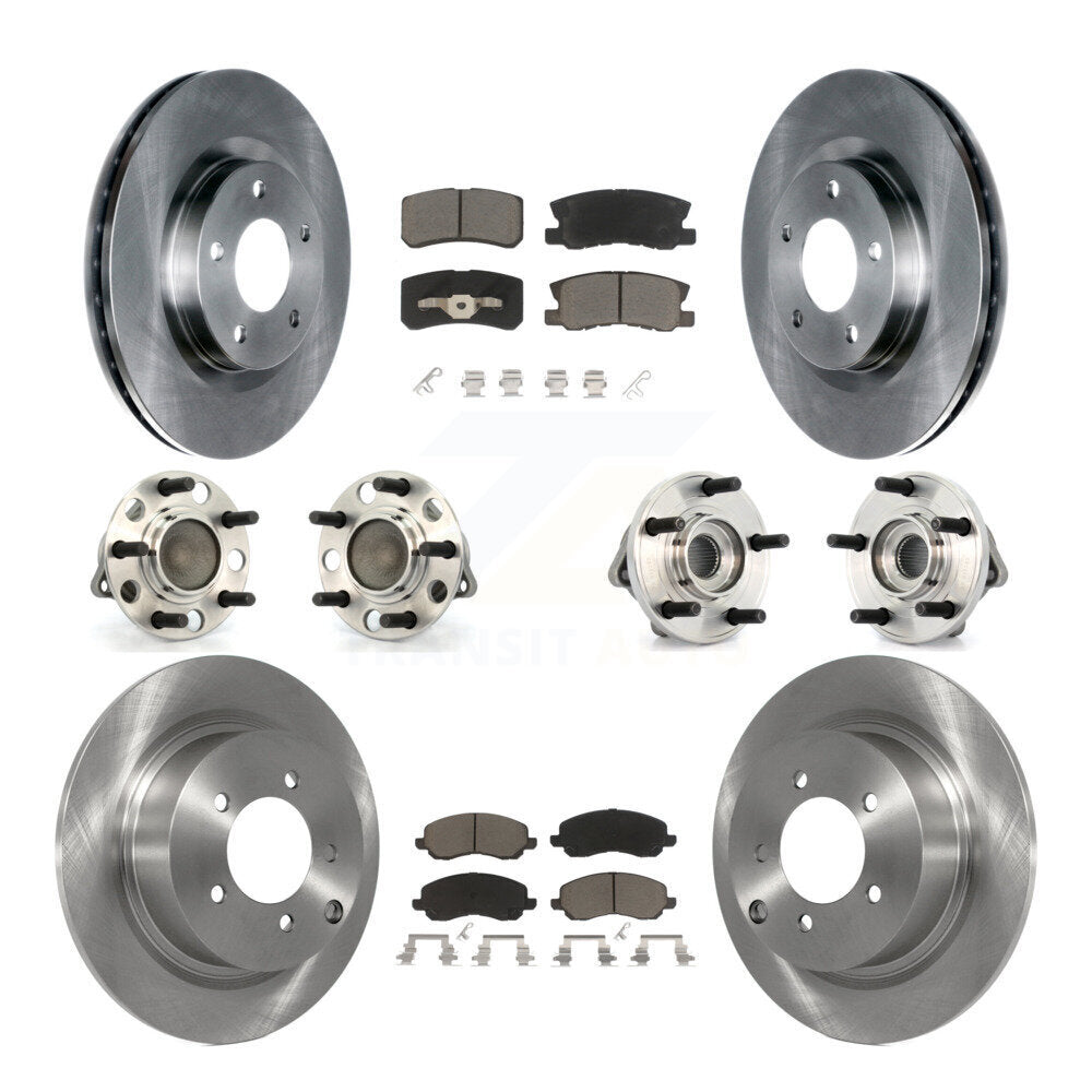 [Avant + Arrière] Kit d'ensemble roulement de roue et moyeu pour Chrysler Dodge Avenger Sebring 200 avec 302mm Diameter Rotor KBB-119442