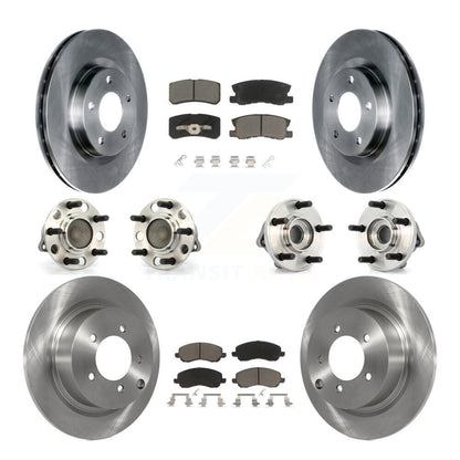[Avant + Arrière] Kit d'ensemble roulement de roue et moyeu pour Chrysler Dodge Avenger Sebring 200 avec 302mm Diameter Rotor KBB-119442