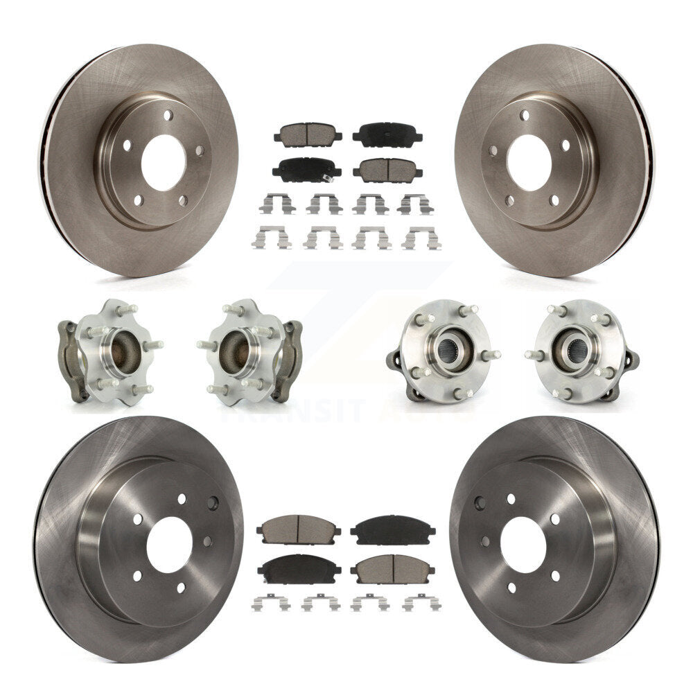 [Avant + Arrière] Kit d'ensemble roulement de roue et moyeu pour 2004-2009 Nissan Quest KBB-119445